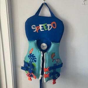 Speedo Kids Swim Vest - Blue and Teal